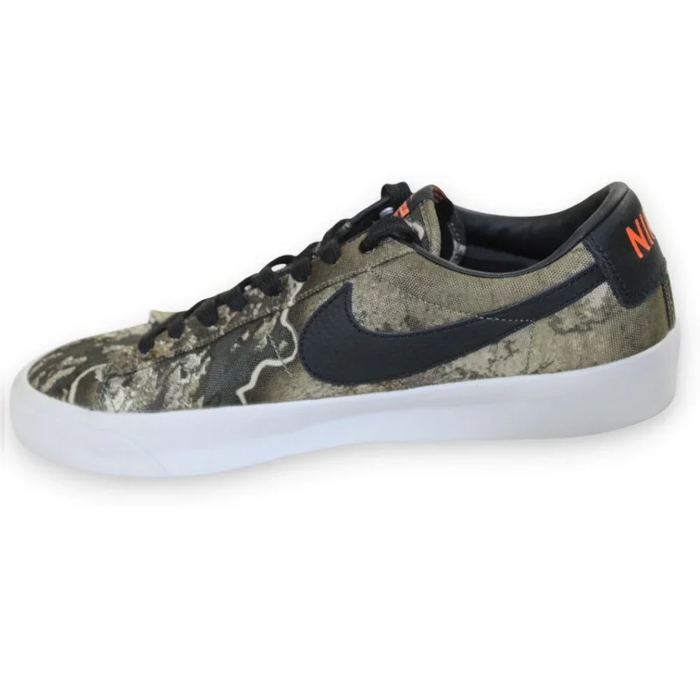Nike Blazer Pro GT Premium SB Low Olive RealTree Canvas Lace-Up Sneakers